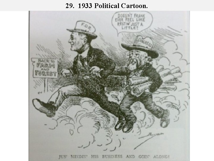 29. 1933 Political Cartoon. 