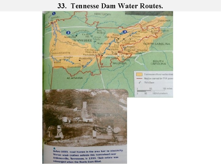 33. Tennesse Dam Water Routes. 