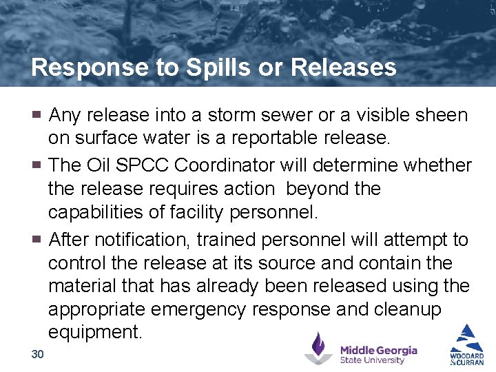 Oil Spill Prevention Control and Countermeasure Training Prepared