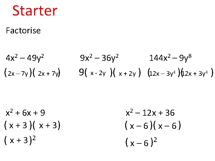 1 2 Algebra C A T External 4