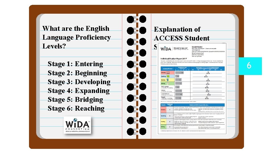 What are the English Language Proficiency Levels? Stage 1: Entering Stage 2: Beginning Stage