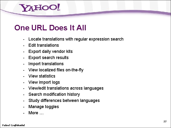 One URL Does It All - Locate translations with regular expression search Edit translations