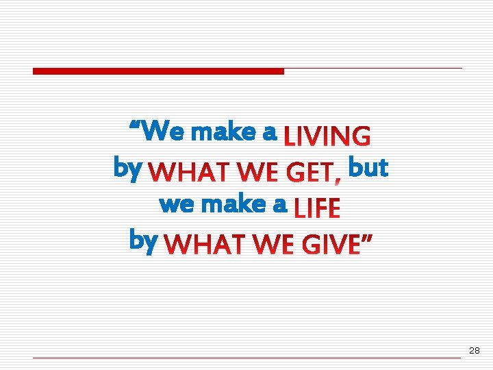 “We make a by we make a by but 28 