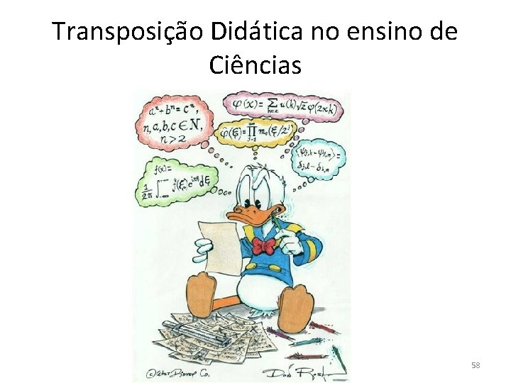 Transposição Didática no ensino de Ciências FIH / LEC 58 