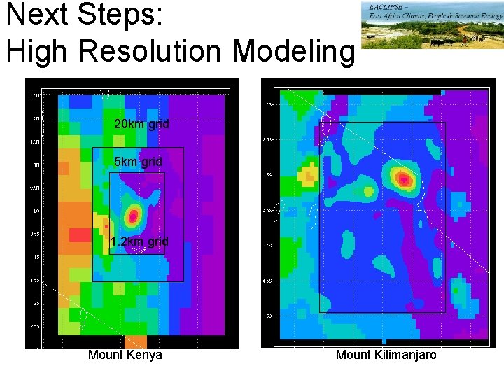 Next Steps: High Resolution Modeling 20 km grid 5 km grid 1. 2 km