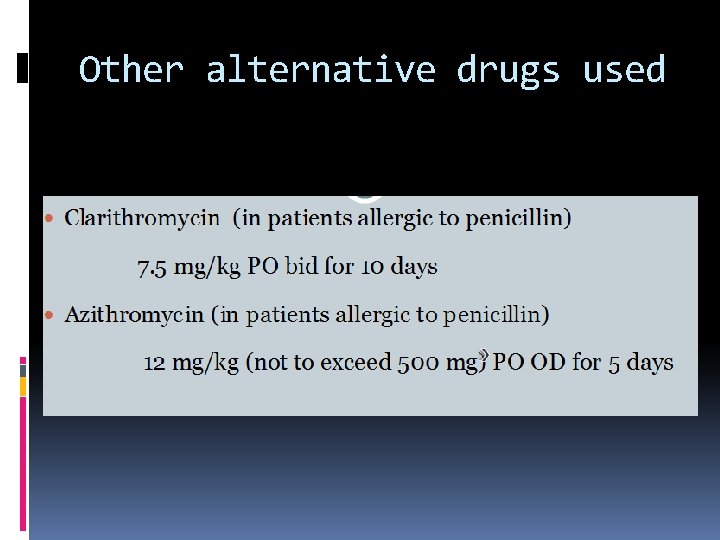 Other alternative drugs used Other alternative drugs used