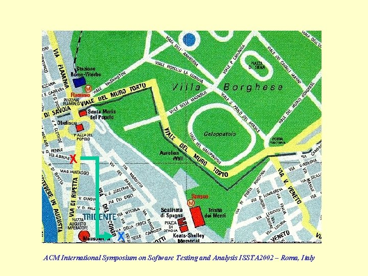 X X ACM International Symposium on Software Testing and Analysis ISSTA 2002 – Roma,