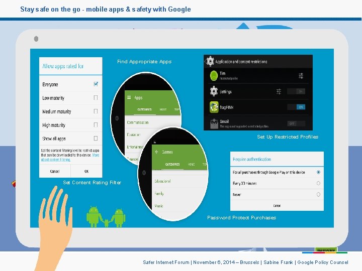 Stay safe on the go - mobile apps & safety with Google Find Appropriate