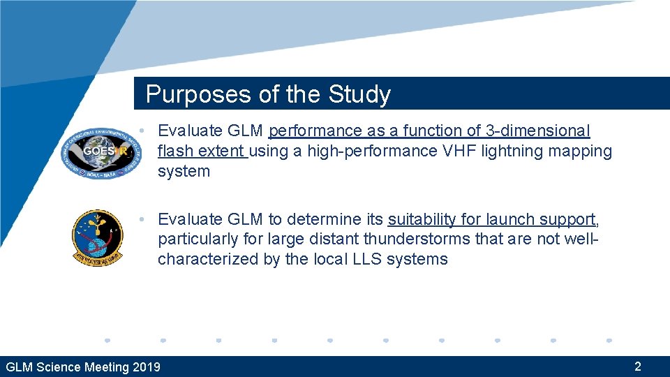 Purposes of the Study • Evaluate GLM performance as a function of 3 -dimensional