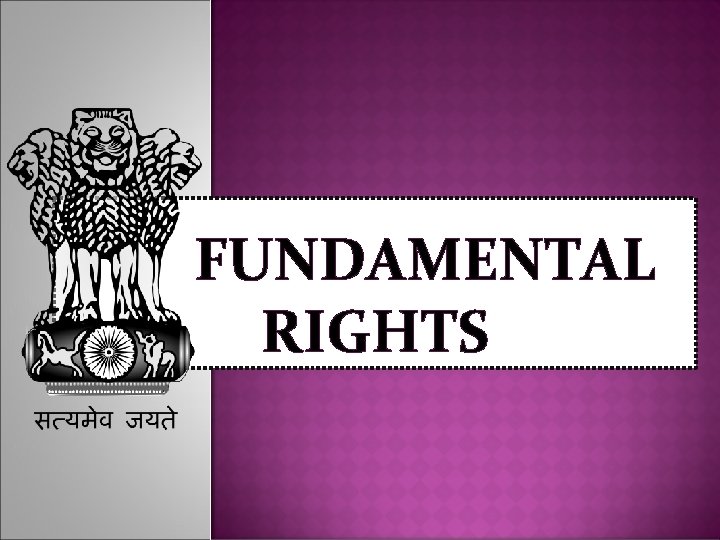 FUNDAMENTAL RIGHTS 