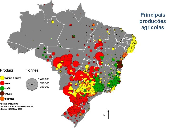 Principais produções agrícolas 