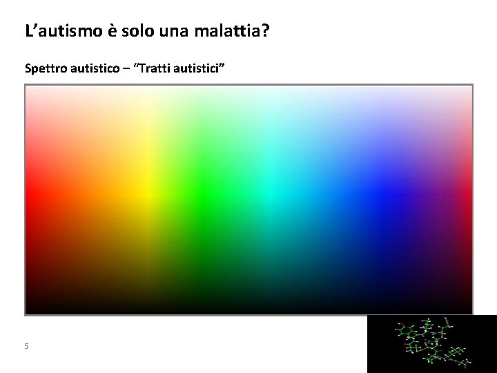 L’autismo è solo una malattia? Spettro autistico – “Tratti autistici” Slide Header – Variant