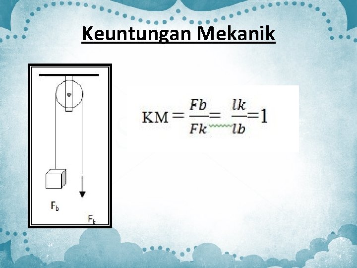 Keuntungan Mekanik Keuntungan Mekanik