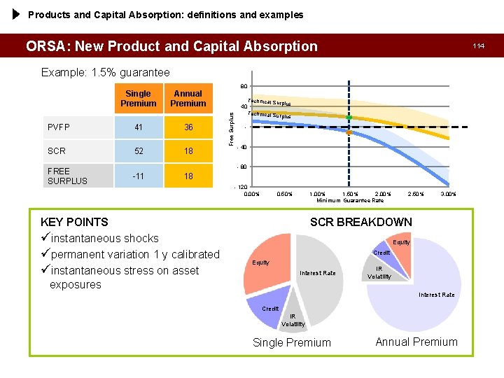 Products and Capital Absorption: definitions and examples ORSA: New Product and Capital Absorption 114