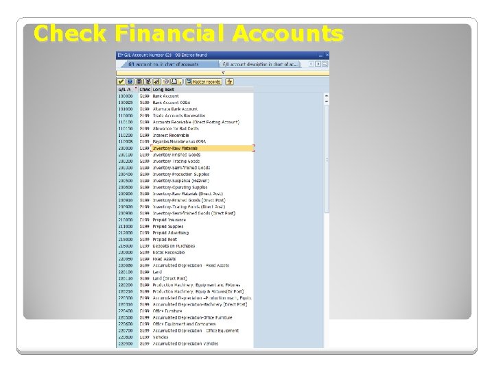 Check Financial Accounts Check Financial Accounts