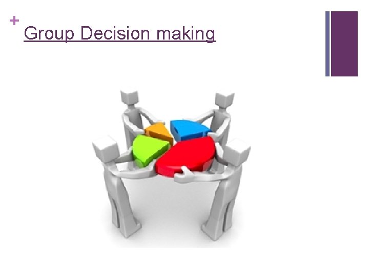 + Group Decision making + Group Decision making