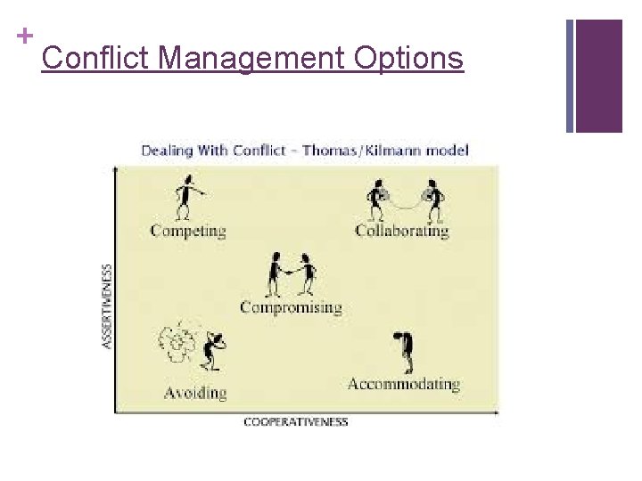 + Conflict Management Options + Conflict Management Options
