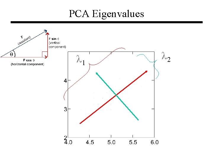 PCA Eigenvalues λ 1 λ 2 