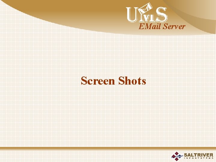 EMail Server Screen Shots 