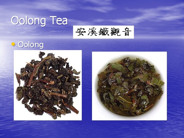 Oolong Tea • Oolong 