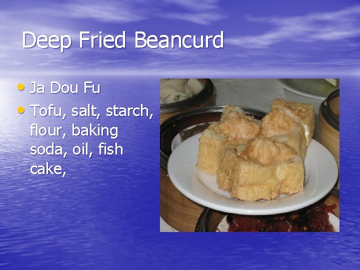 Deep Fried Beancurd • Ja Dou Fu • Tofu, salt, starch, flour, baking soda,