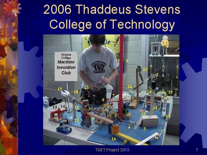 2006 Thaddeus Stevens College of Technology TSET Project 2013 7 2006 Thaddeus Stevens College of Technology TSET Project 2013 7