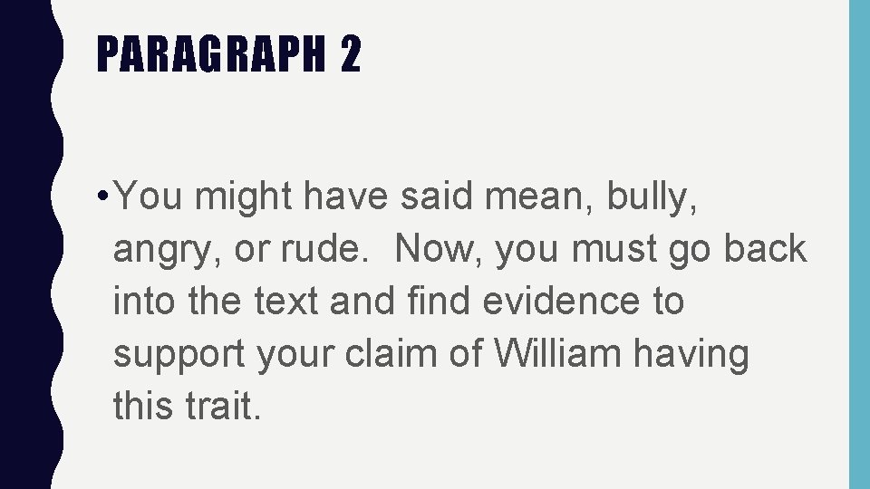 Angry Paragraph Example OUTSIDE READING EXAMPLE 6 TH GRADE ELA YOU