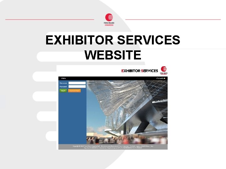 EXHIBITOR SERVICES WEBSITE 