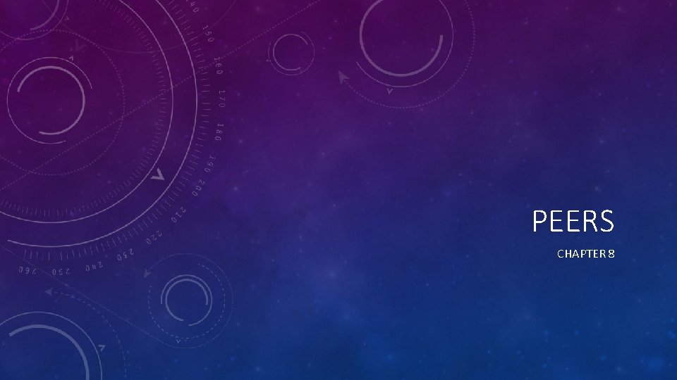PEERS CHAPTER 8 