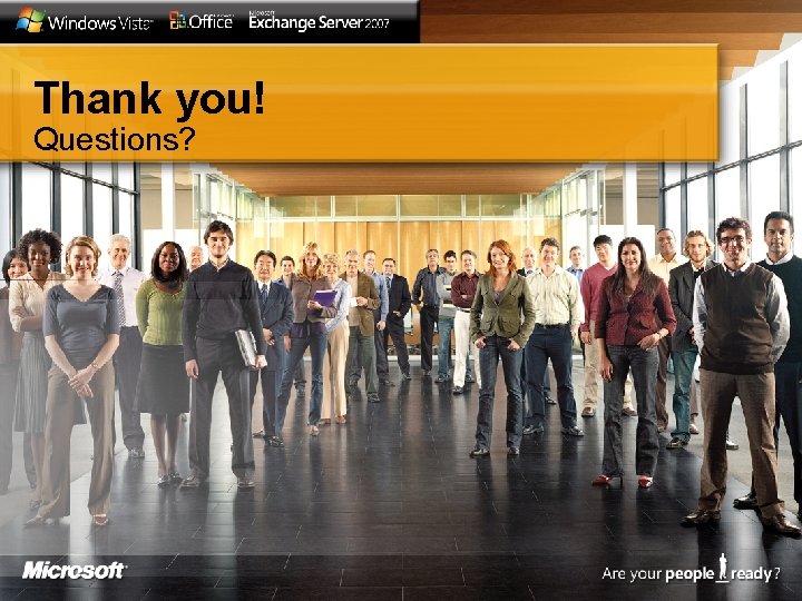 Thank you! Questions? 