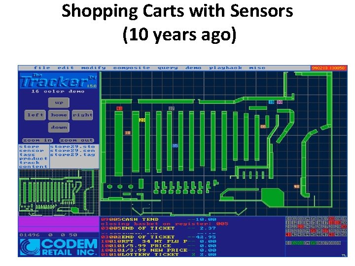 Shopping Carts with Sensors (10 years ago) 