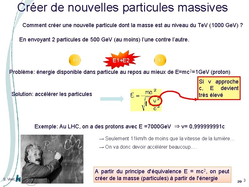 Créer de nouvelles particules massives Comment créer une nouvelle particule dont la masse est Créer de nouvelles particules massives Comment créer une nouvelle particule dont la masse est