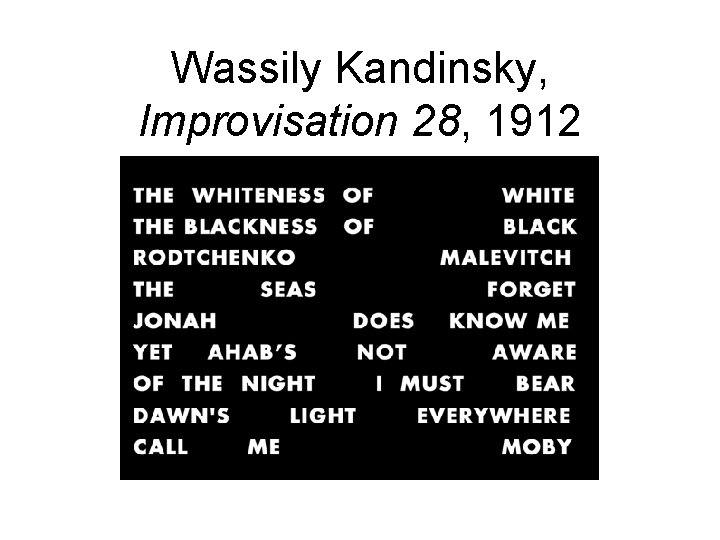 Wassily Kandinsky, Improvisation 28, 1912 