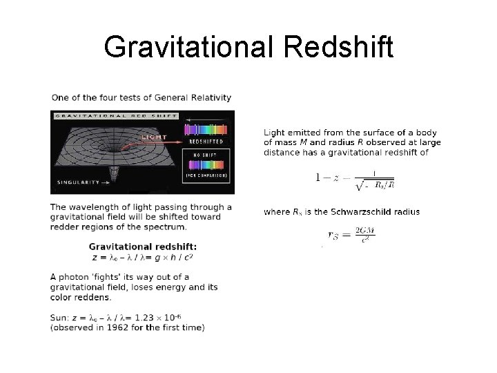 Gravitational Redshift 
