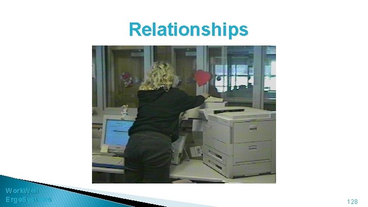 Relationships Work. Well Ergo. Systems 128 