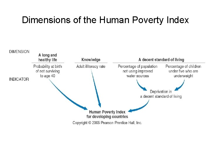 Dimensions of the Human Poverty Index 