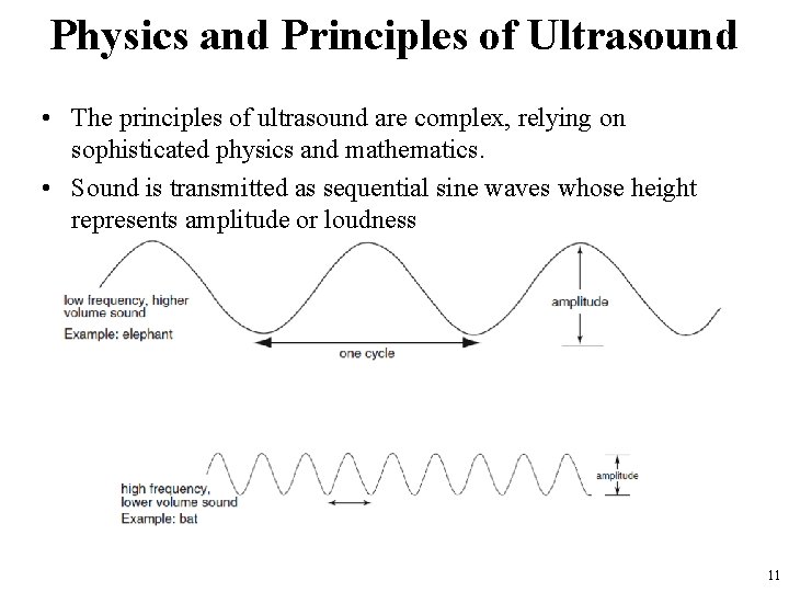 Physics and Principles of Ultrasound • The principles of ultrasound are complex, relying on