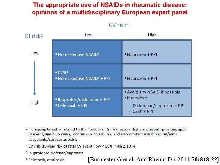 The appropriate use of NSAIDs in rheumatic disease: opinions of a multidisciplinary European expert The appropriate use of NSAIDs in rheumatic disease: opinions of a multidisciplinary European expert