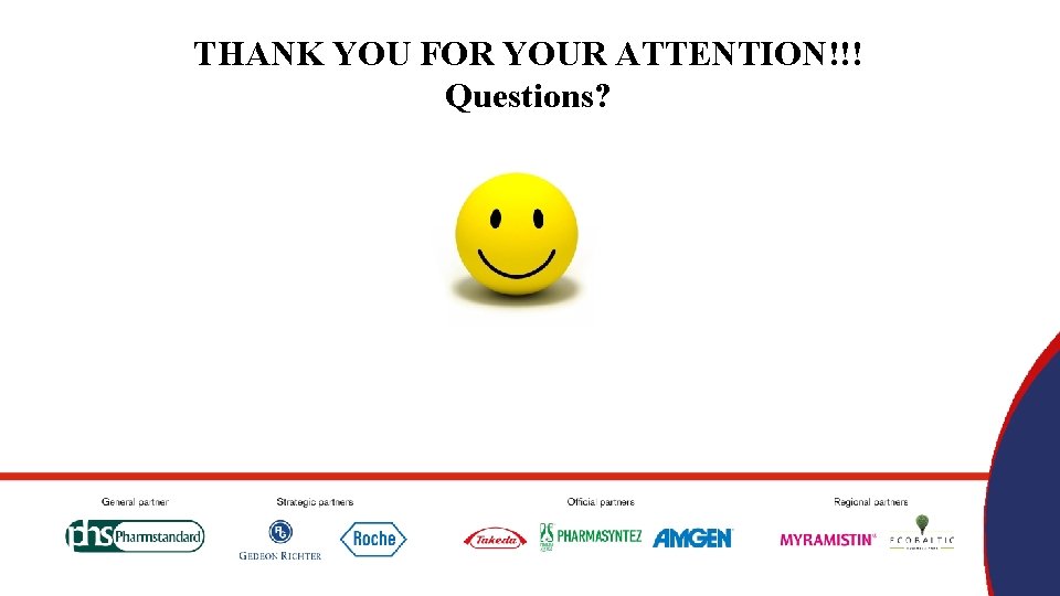 THANK YOU FOR YOUR ATTENTION!!! Questions? 
