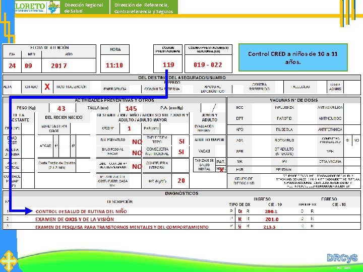 Dirección de Referencia, Contrareferencia y Seguros Dirección Regional de Salud 24 09 20157 43 Dirección de Referencia, Contrareferencia y Seguros Dirección Regional de Salud 24 09 20157 43