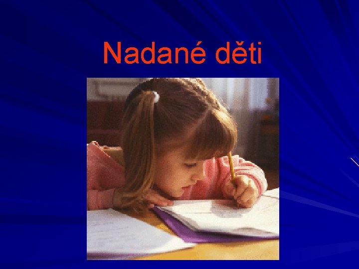 Nadané děti 