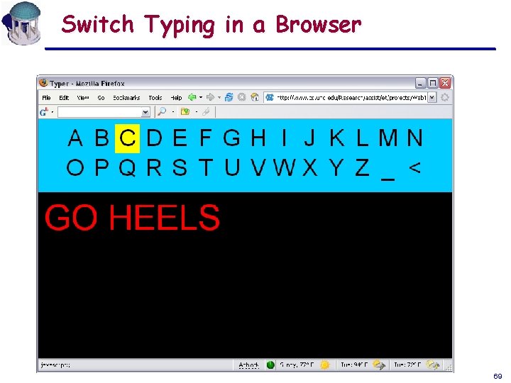 Switch Typing in a Browser 69 