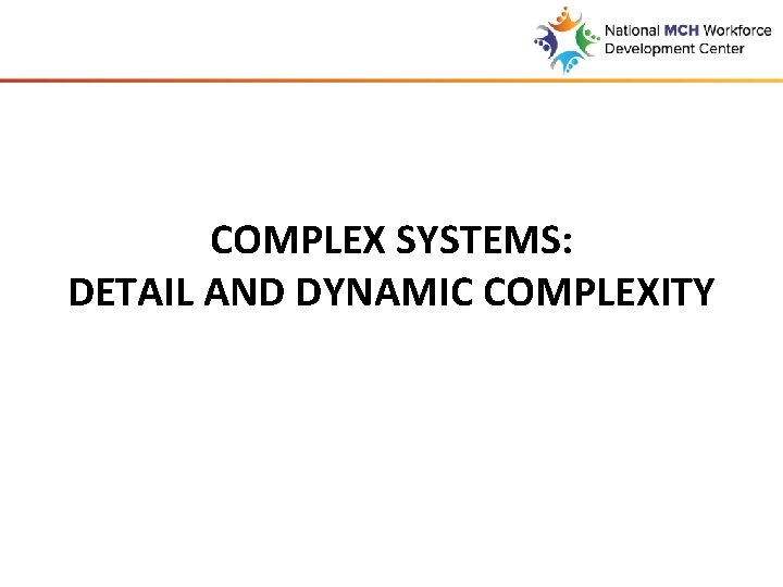 COMPLEX SYSTEMS: DETAIL AND DYNAMIC COMPLEXITY 