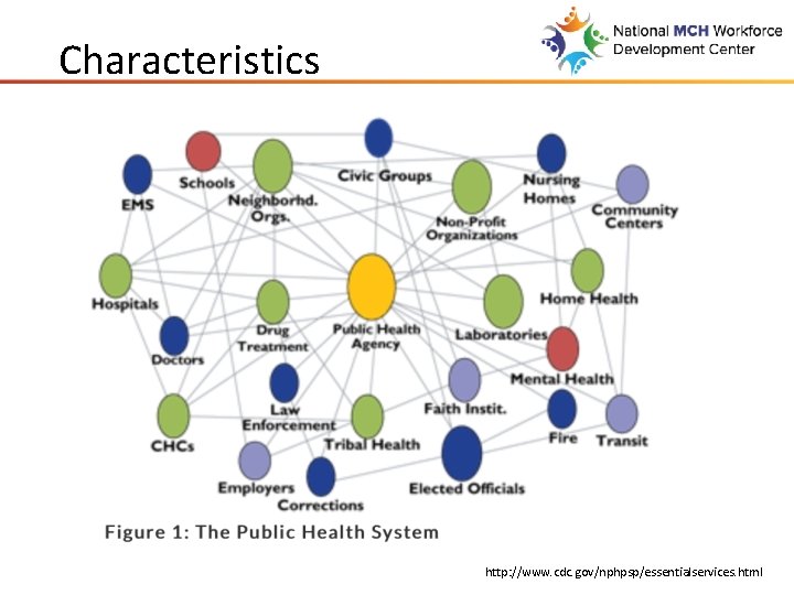 Characteristics http: //www. cdc. gov/nphpsp/essentialservices. html 