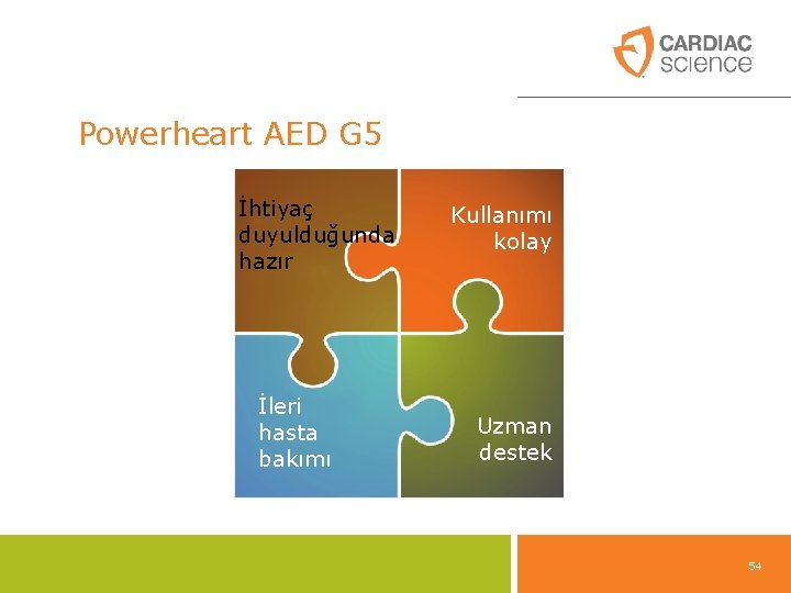 Powerheart AED G 5 İhtiyaç duyulduğunda hazır İleri hasta bakımı Kullanımı kolay Uzman destek Powerheart AED G 5 İhtiyaç duyulduğunda hazır İleri hasta bakımı Kullanımı kolay Uzman destek