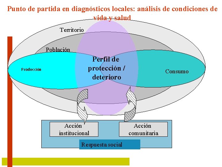 Punto de partida en diagnósticos locales: análisis de condiciones de vida y salud Territorio