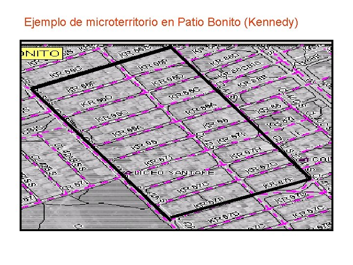 Ejemplo de microterritorio en Patio Bonito (Kennedy) 