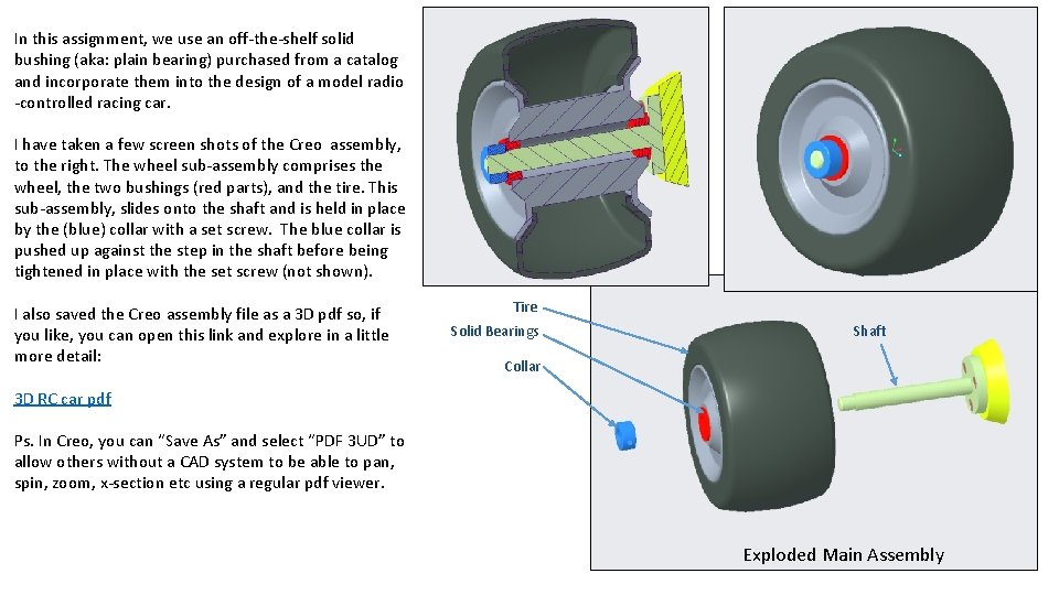 In this assignment, we use an off-the-shelf solid bushing (aka: plain bearing) purchased from