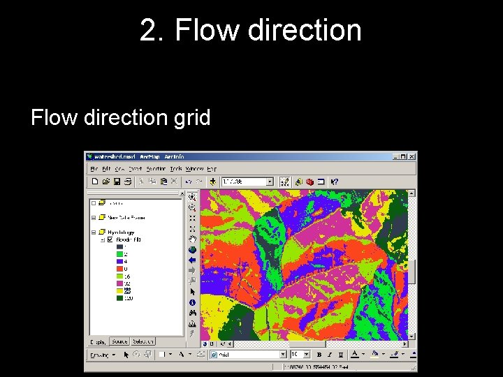 2. Flow direction grid 