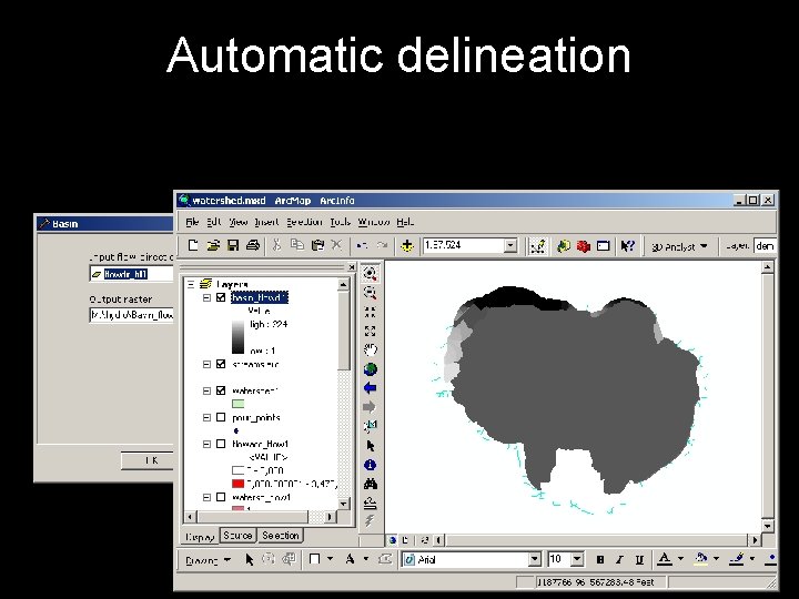 Automatic delineation 